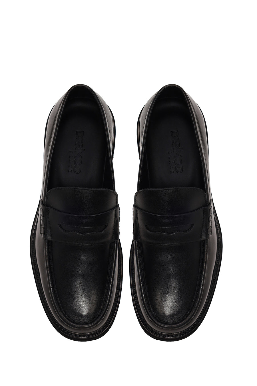 Erkek Siyah Deri Casual Loafer