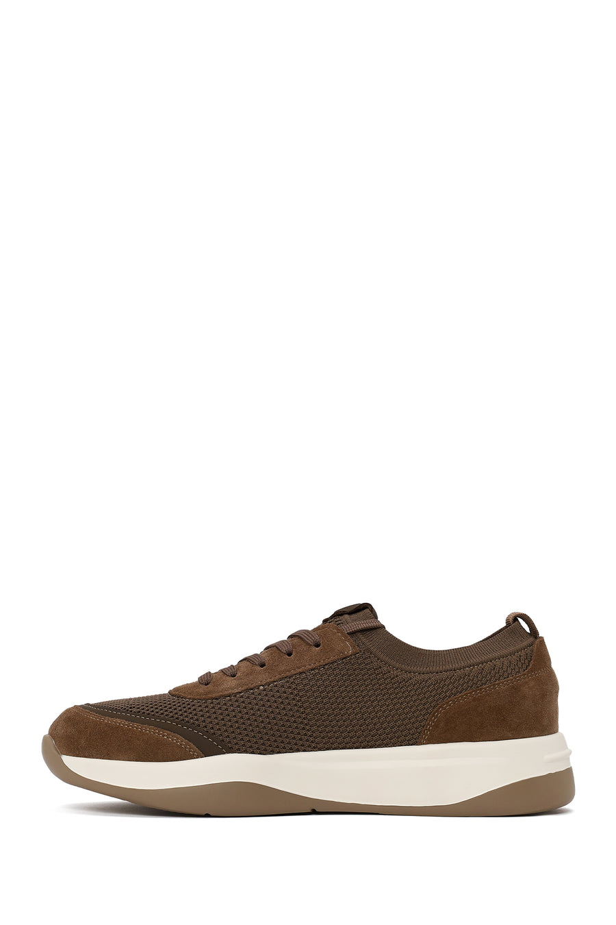 Derimod Zero Male Brown Lace-up Thick-soled Fabric Sneaker