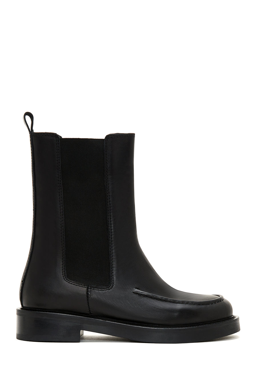 Women's Black Leather Chelsea Boots 22WFD196518 | Derimod