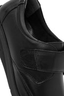 Women's Black Strappy Leather Comfort Shoes | Derimod