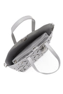 Women's Gray Woven Classic Shoulder Bag | Derimod