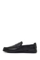 Men's Black Leather Casual Loafer | Derimod