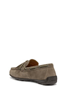 Geox Men's Gray U Spherica Ec16 B - Suede Suede Leather Casual Loafer | Derimod