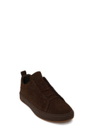 Male Brown Thick-Soled Suede Leather Sneaker | Derimod