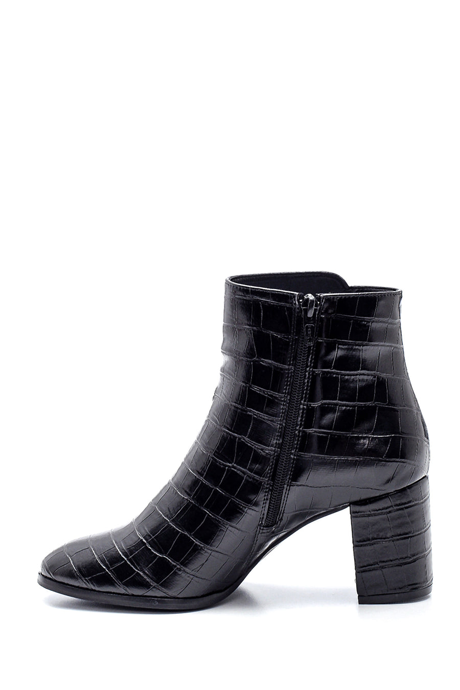 Women's Crocodile Heeled Boots