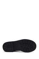 Woman Black Zip Closure Leather Boots | Derimod