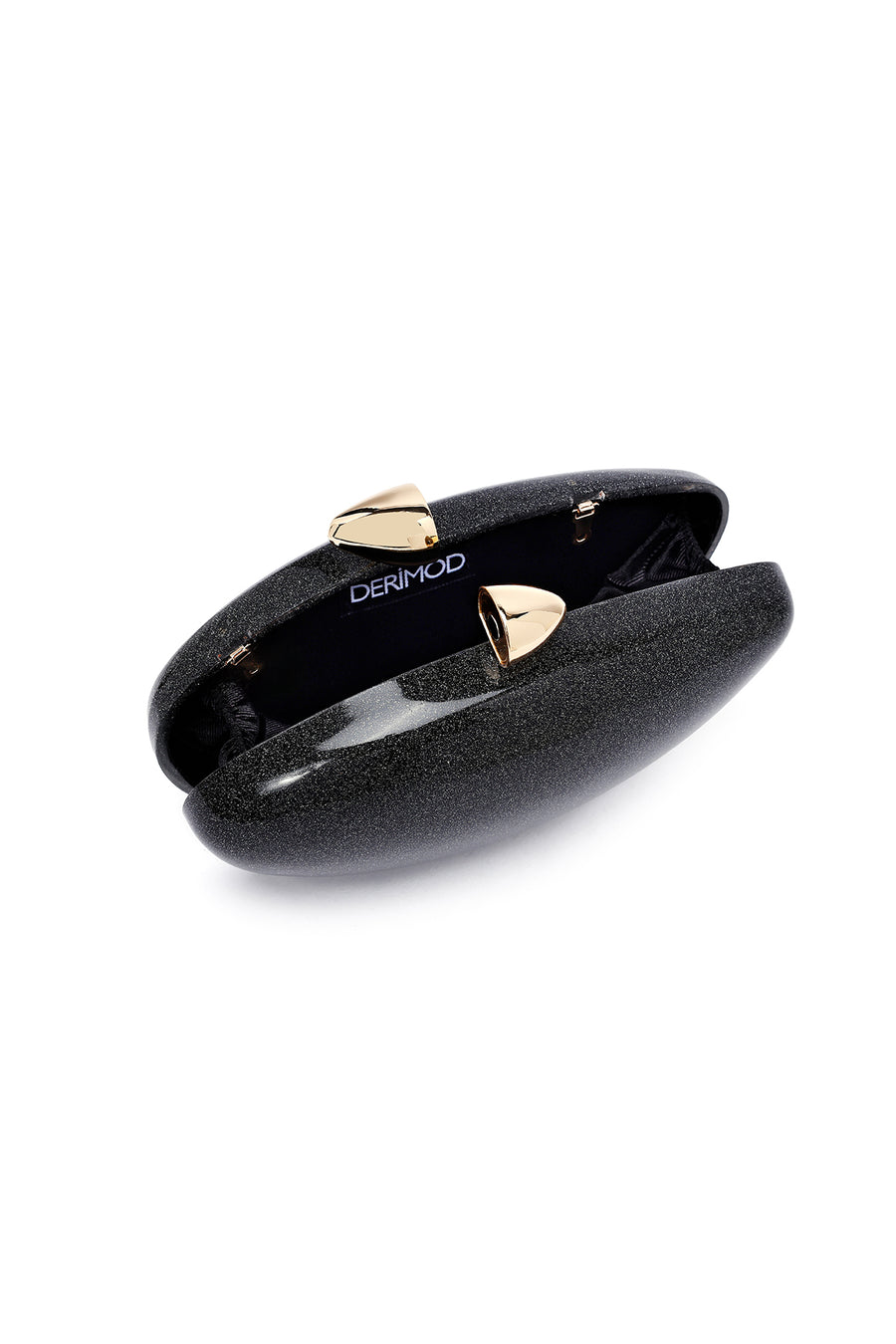 Women's Black Long Chain Strap Mini Evening Box Bag