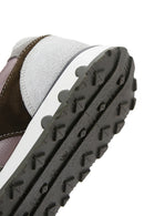 Men's Mink Leather Suede Detailed Sneaker | Derimod