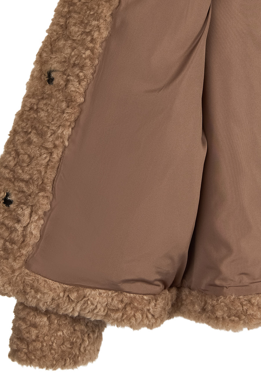 Lamolina Kadın Bej Kısa Teddy Mont