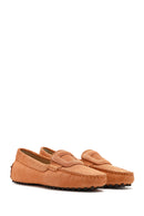 Kadın Turuncu Süet Deri Loafer | Derimod