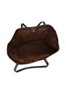Woman Brown Suede Shoulder Bag | Derimod