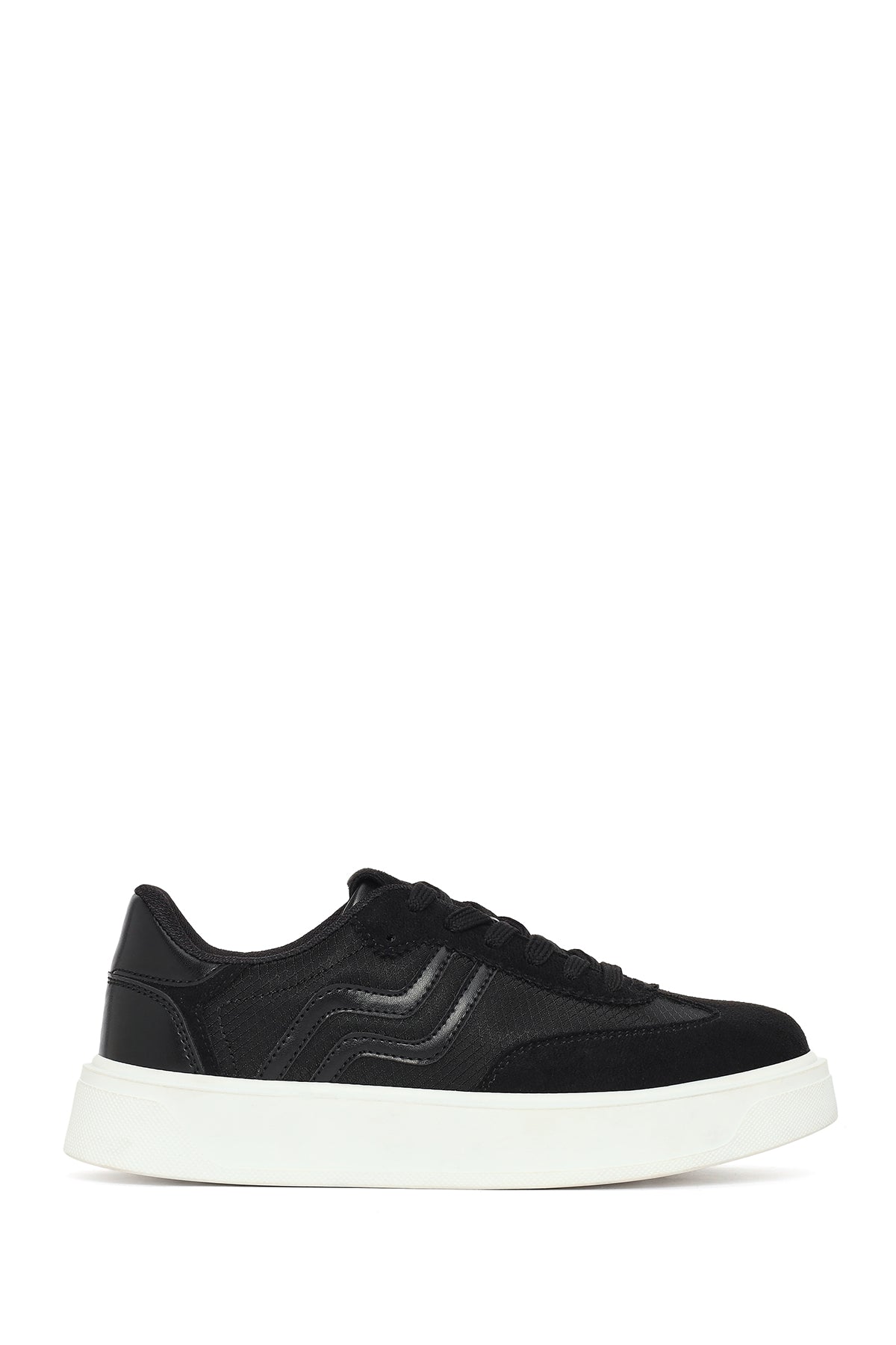Kadın Siyah Bağcıklı Sneaker 26PFE145414 | Derimod