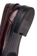 Male Burgundy Leather Classic Loafer | Derimod