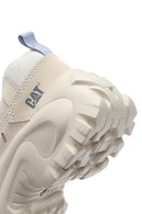 Caterpillar Women's Beige Intruder Essential Lace-Up Suede Leather Sneaker | Derimod