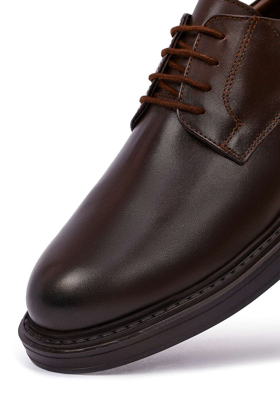 Men's Brown Lace Up Leather Casual Shoes