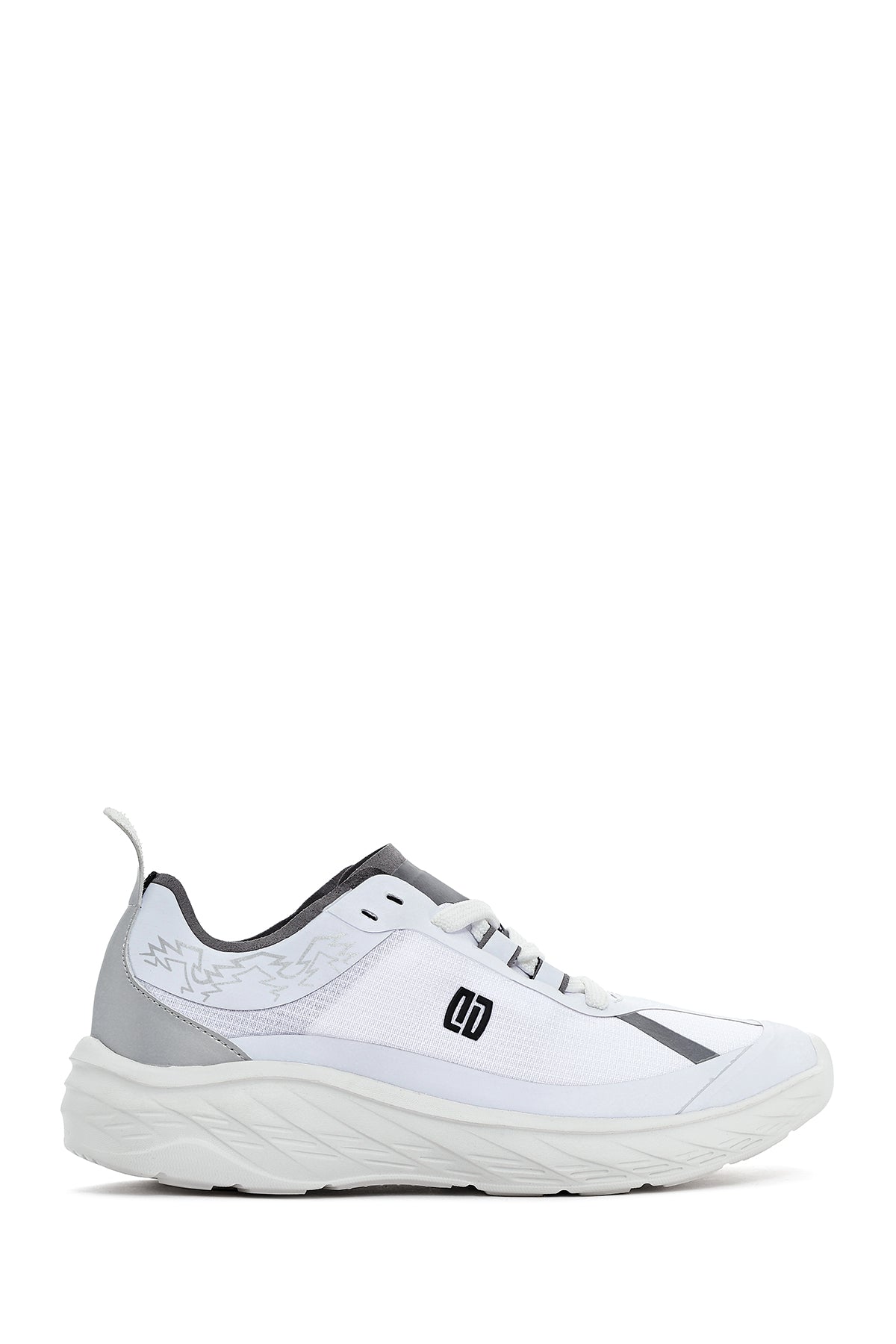 Kadın Beyaz Bağcıklı Kalın Tabanlı Sneaker 25SFE49626F | Derimod