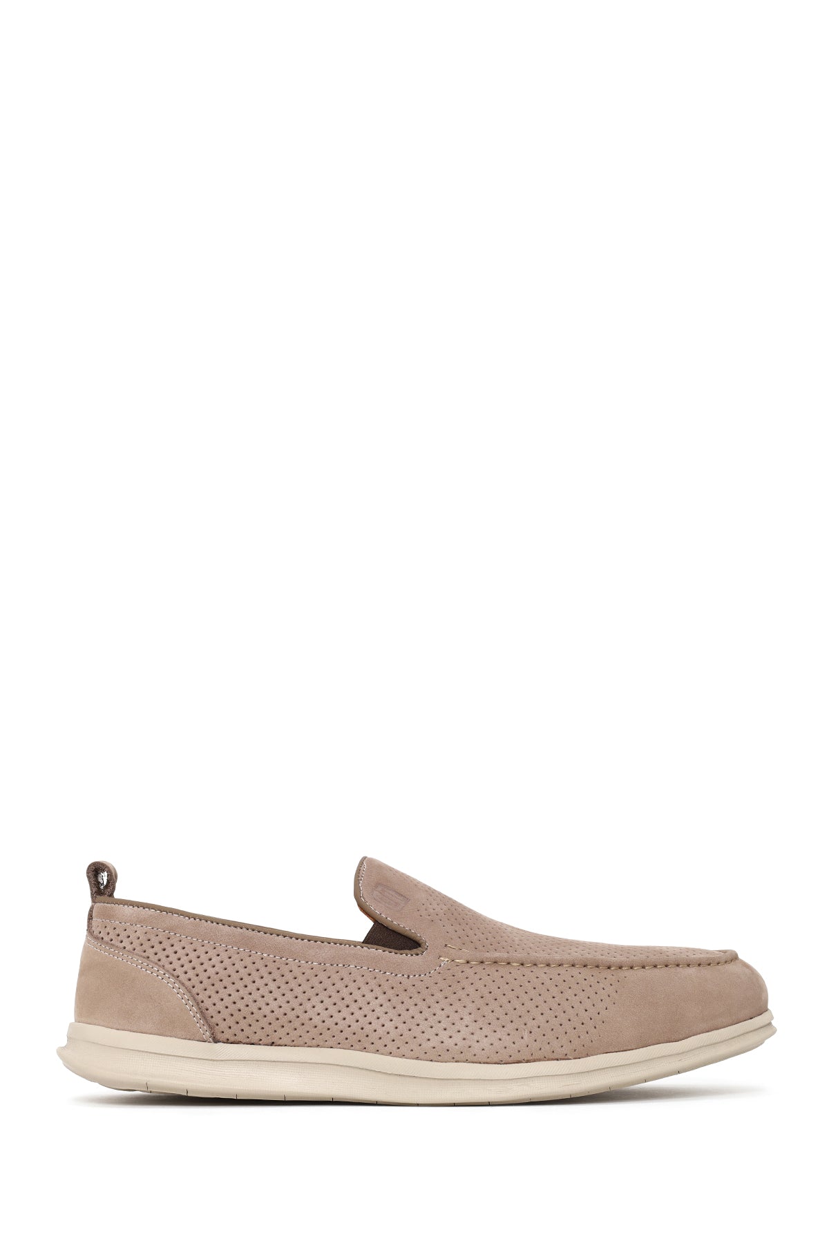 Erkek Vizon Nubuk Deri Loafer 26SFD7657V3 | Derimod