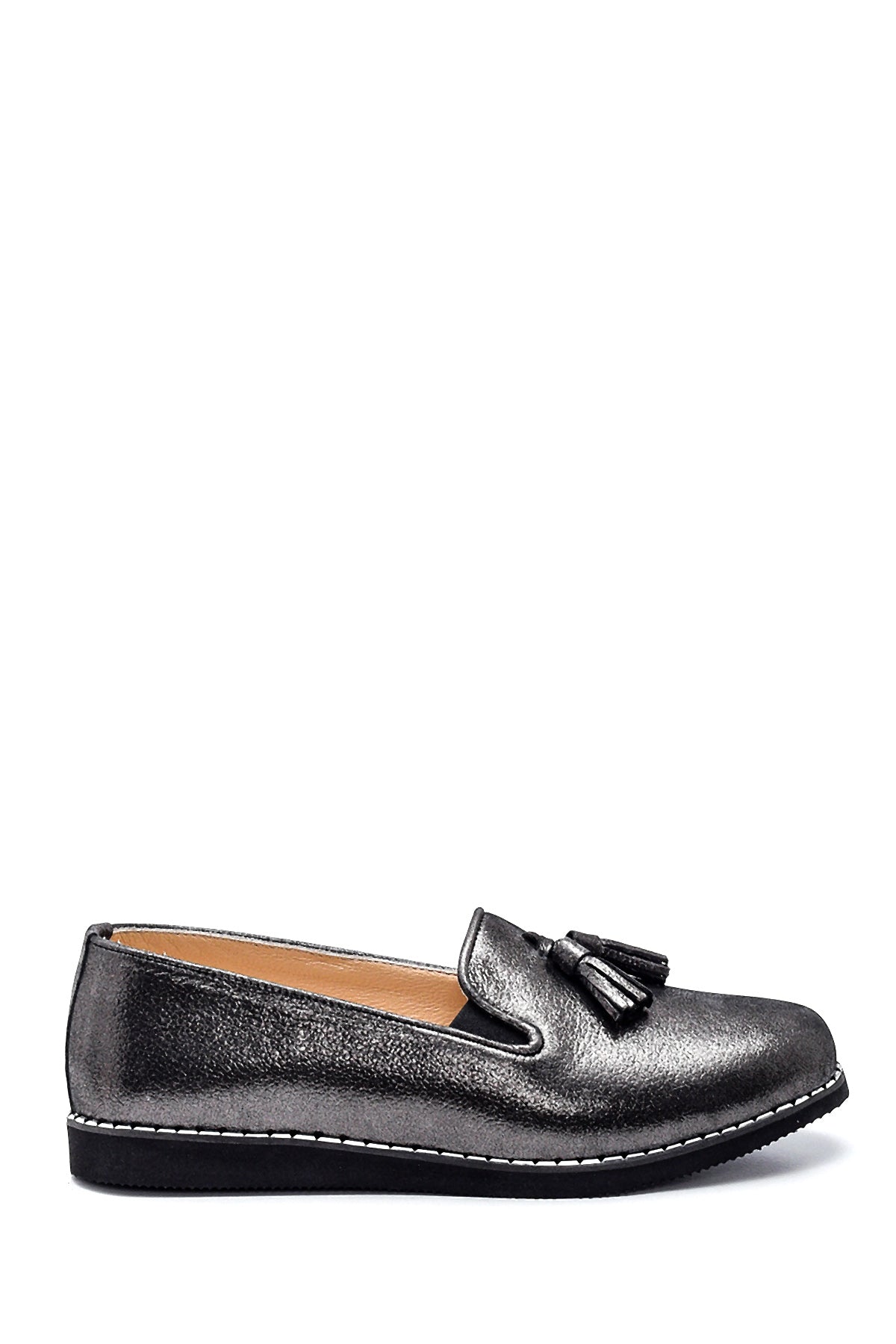 Kadın Deri Püsküllü Loafer 21WFD3201SM | Derimod