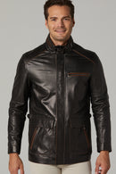 Casilla Men's Leather Jacket | Derimod
