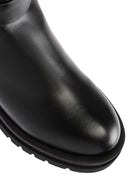 Women's Black Zipper Boots | Derimod