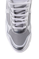 Women's Silver Leather Sneaker | Derimod
