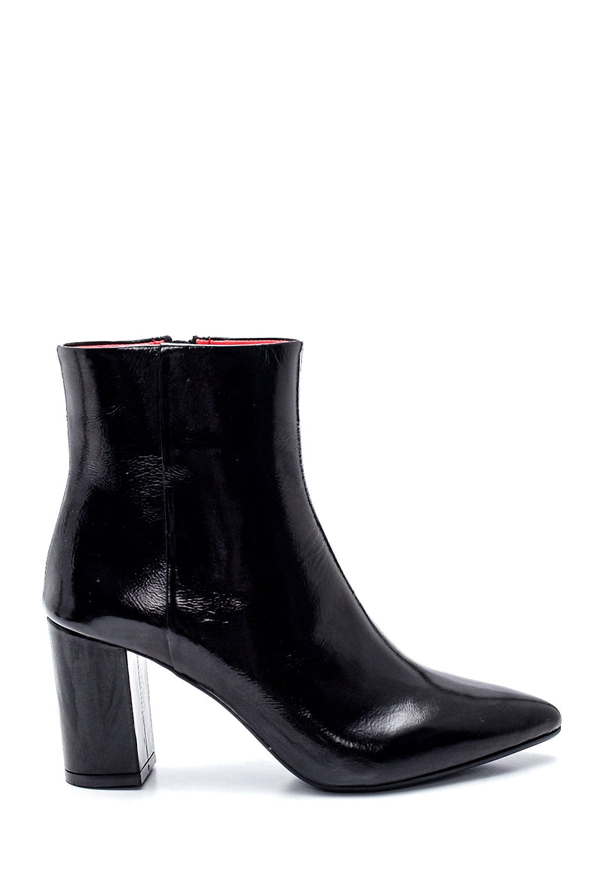 Women's Leather Gritti For Derimod Patent Leather Heeled Boots 21WFD110016 | Derimod