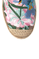 Embroidered Beige Women's Espadrille | Derimod