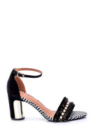 Women's Suede Metal Heel Detailed Shoes | Derimod