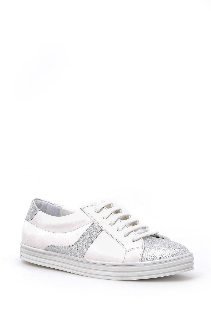 Women's Lame Detailed Sneaker