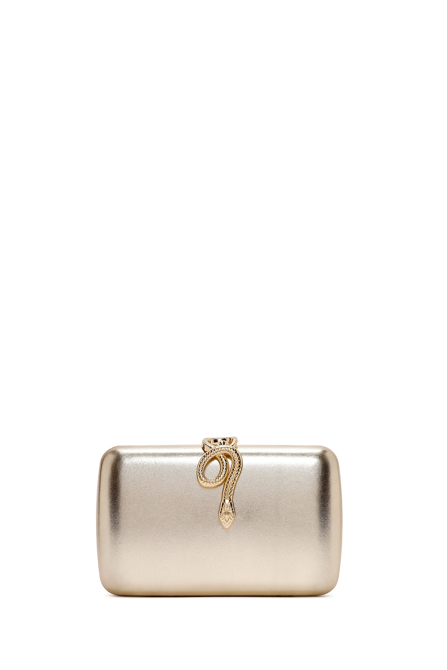 Women's Gold Accessory Detailed Long Chain Strap Mini Clutch Bag