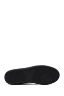 Erkek Siyah Bağcıklı Deri Casual Sneaker | Derimod