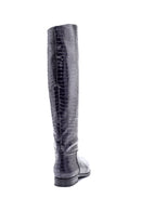 Women's Leather Crocodile Patterned Boots | Derimod