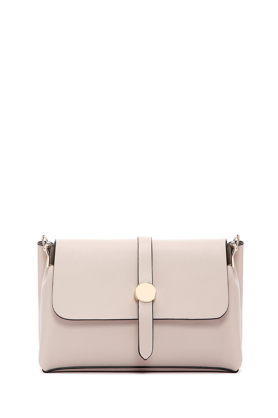 Women's Beige Long Strap Crossbody Bag