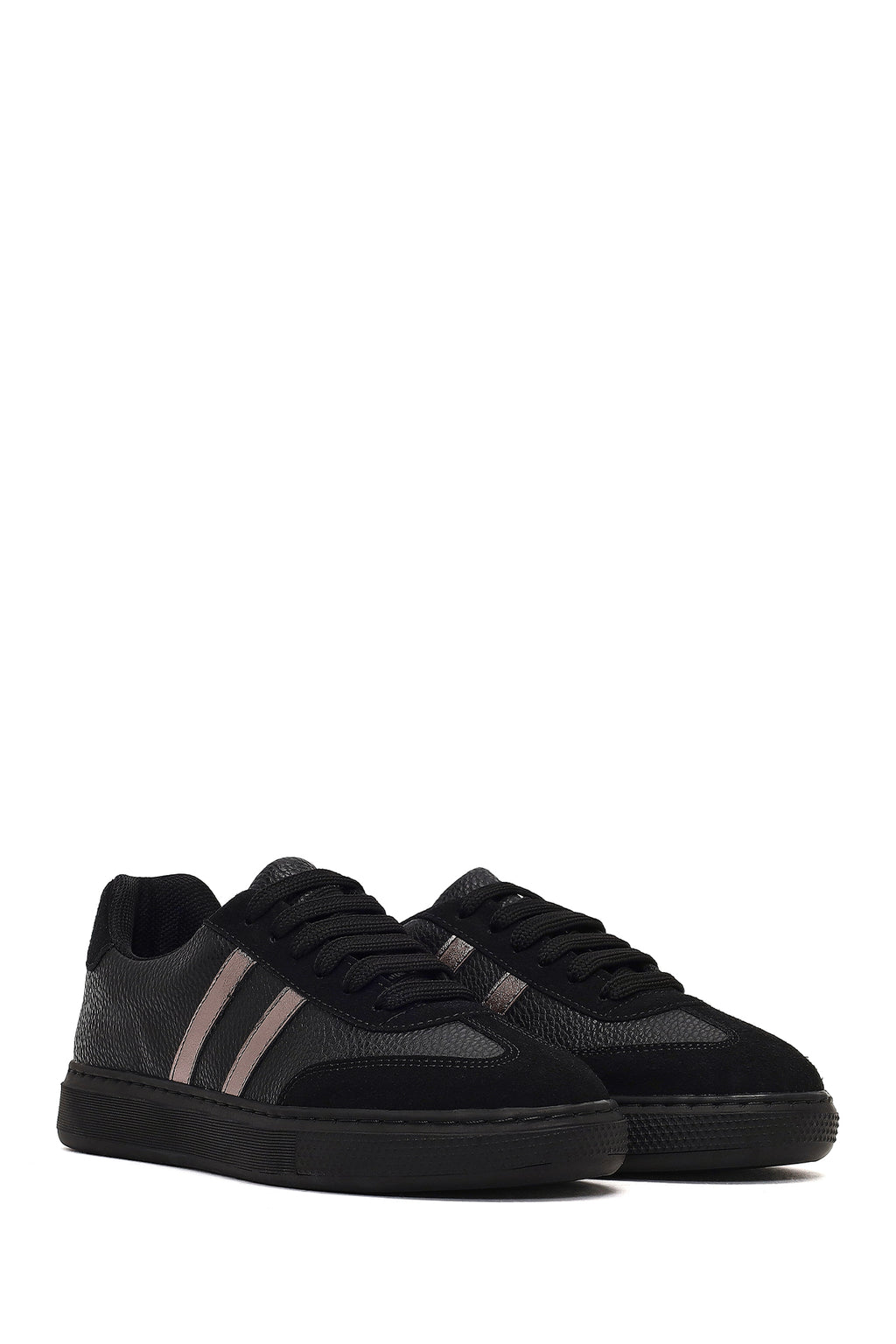 Kadın Siyah Bağcıklı Sneaker