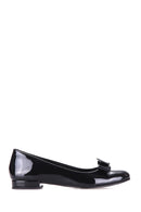 Women's Bow Patent Leather Ballerinas | Derimod