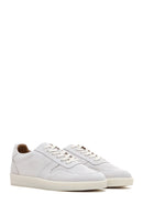 Men's Stone Color Nubuck Leather Sneaker | Derimod