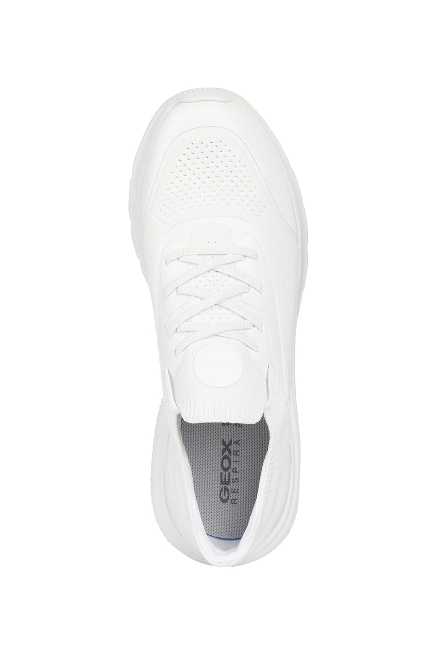 Geox Women's White D Spherica Active Thick Soled Sneaker
