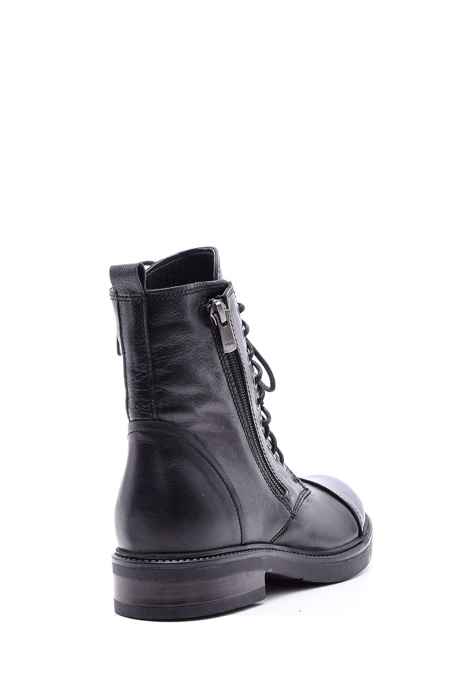 Women's Zipper Detailed Leather Boots