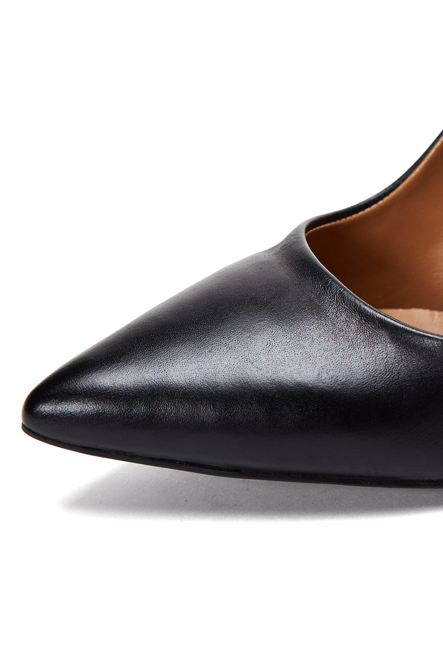 Women's Black Leather Stiletto