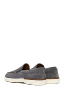Erkek Gri Süet Deri Casual Loafer | Derimod