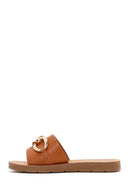 Women's Tan Accessory Slippers | Derimod
