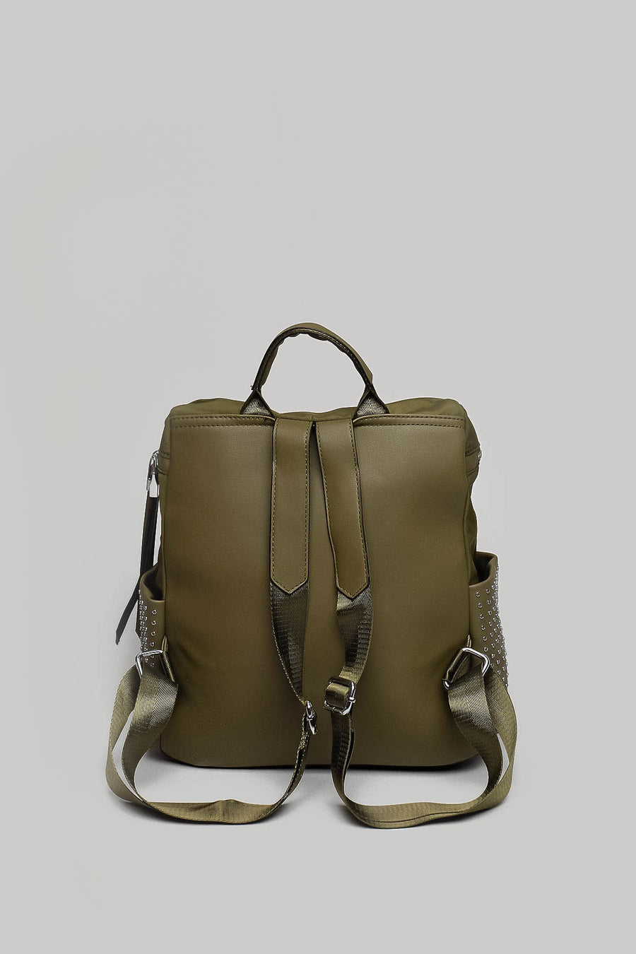 Staple Detailed Fabric Women's Backpack