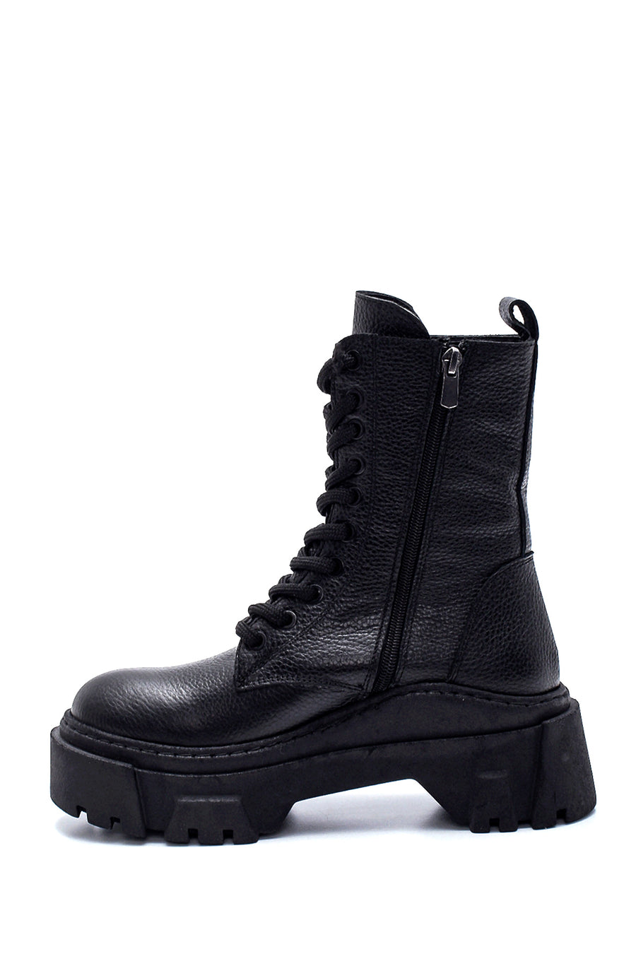 Women's Leather High Sole Boots