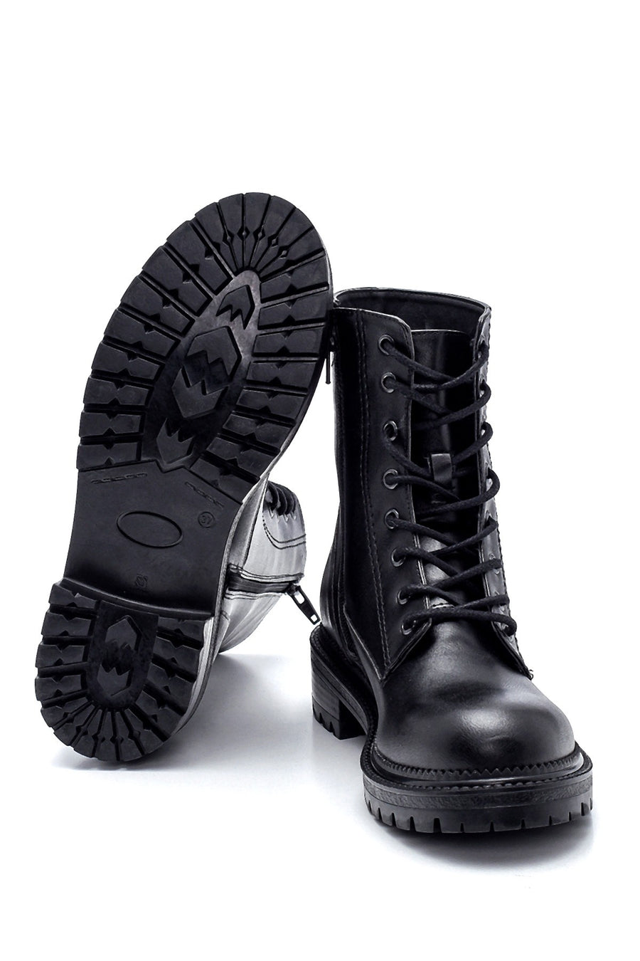 Women's Black Zippered Boots