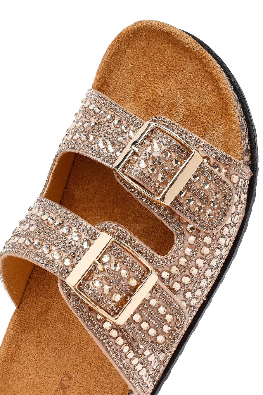 Women's Gold Stone Slippers