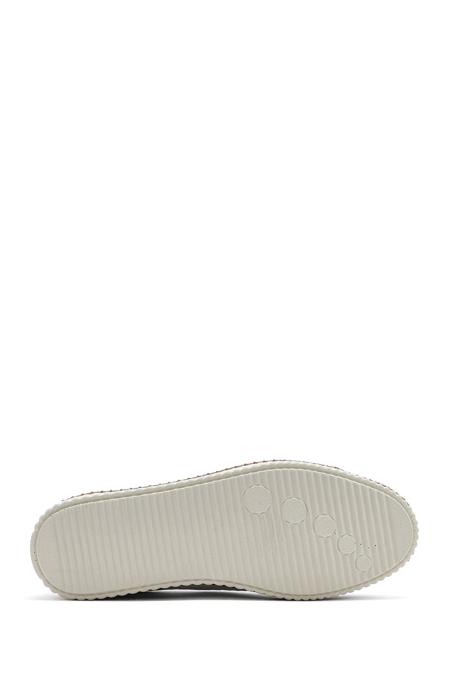 Kadın Beyaz Bağcıklı Deri Sneaker