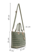 Women's Green Long Strap Knitted Shoulder Bag | Derimod