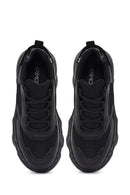 Woman Black Lace-Up Chunky Sneaker | Derimod
