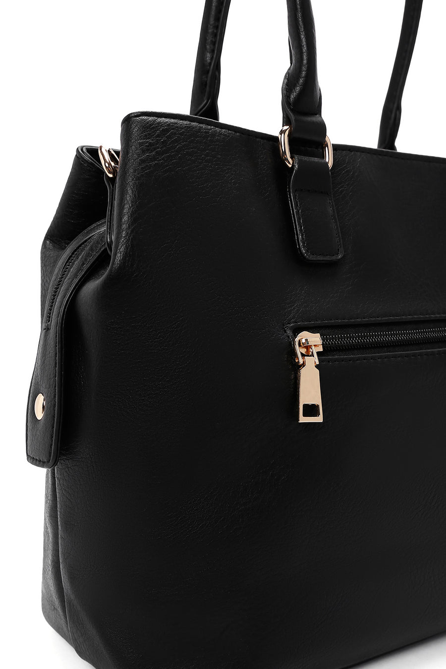 Woman Black Long-Strap Shoulder Bag