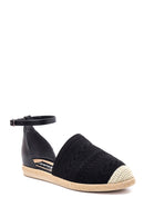 Women's Black Espadrille | Derimod